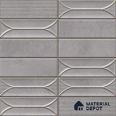 Faux Subway  Tile TL 07239 B Boat 1006 1 ft x 1 ft Ceramic Glossy Finish - 9 mm  | 2 mm Spacer is Mandatory | Please Expect a Slight Variation of Pattern (Sample)